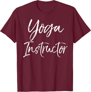 Funny Yoga Instructor Gifts Cute Yoga Instructor T-Shirt - T-Shirt | Maroon