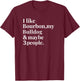 Bulldog Funny Dog Owner Bourbon Whiskey Lover Gift Men T-Shirt - T-Shirt | Maroon
