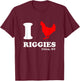 I Love Chicken Riggies Utica NY Classic Upstate Dinner Food T-Shirt - T-Shirt | Maroon