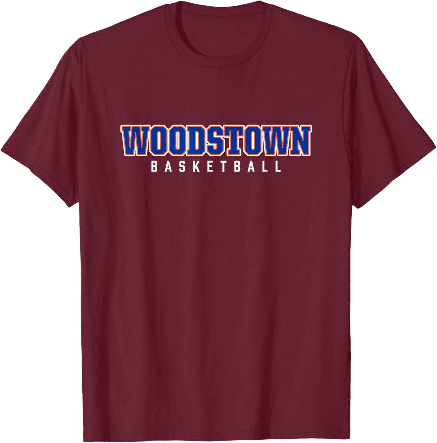 Woodstown High School Basketball T-Shirt - T-Shirt | Maroon