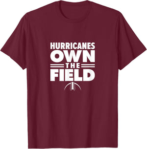 Mount Dora High School Own the Field T-Shirt - T-Shirt | Maroon