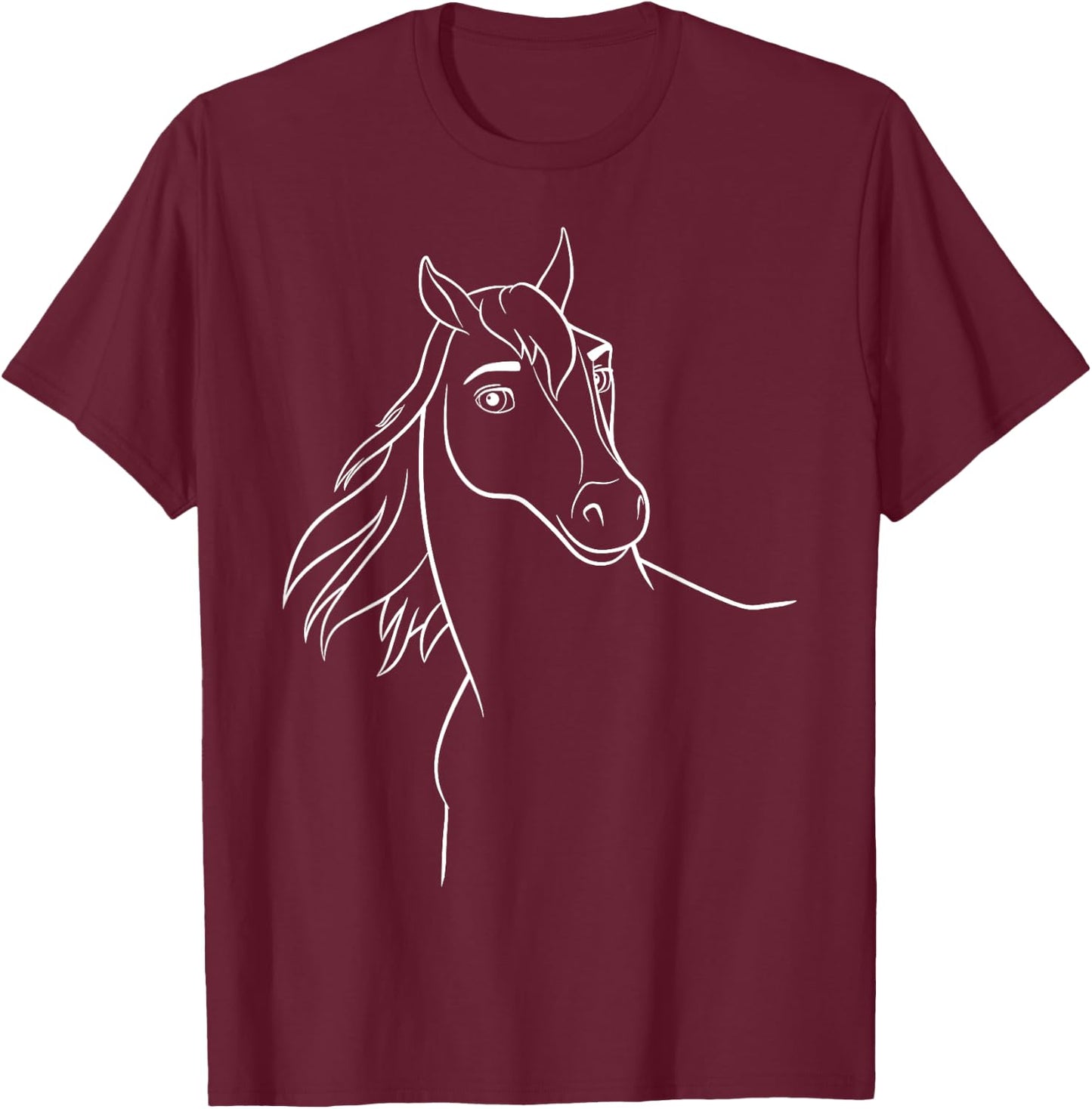 DreamWorks Spirit Riding Free Freedom T-Shirt - T-Shirt | Maroon