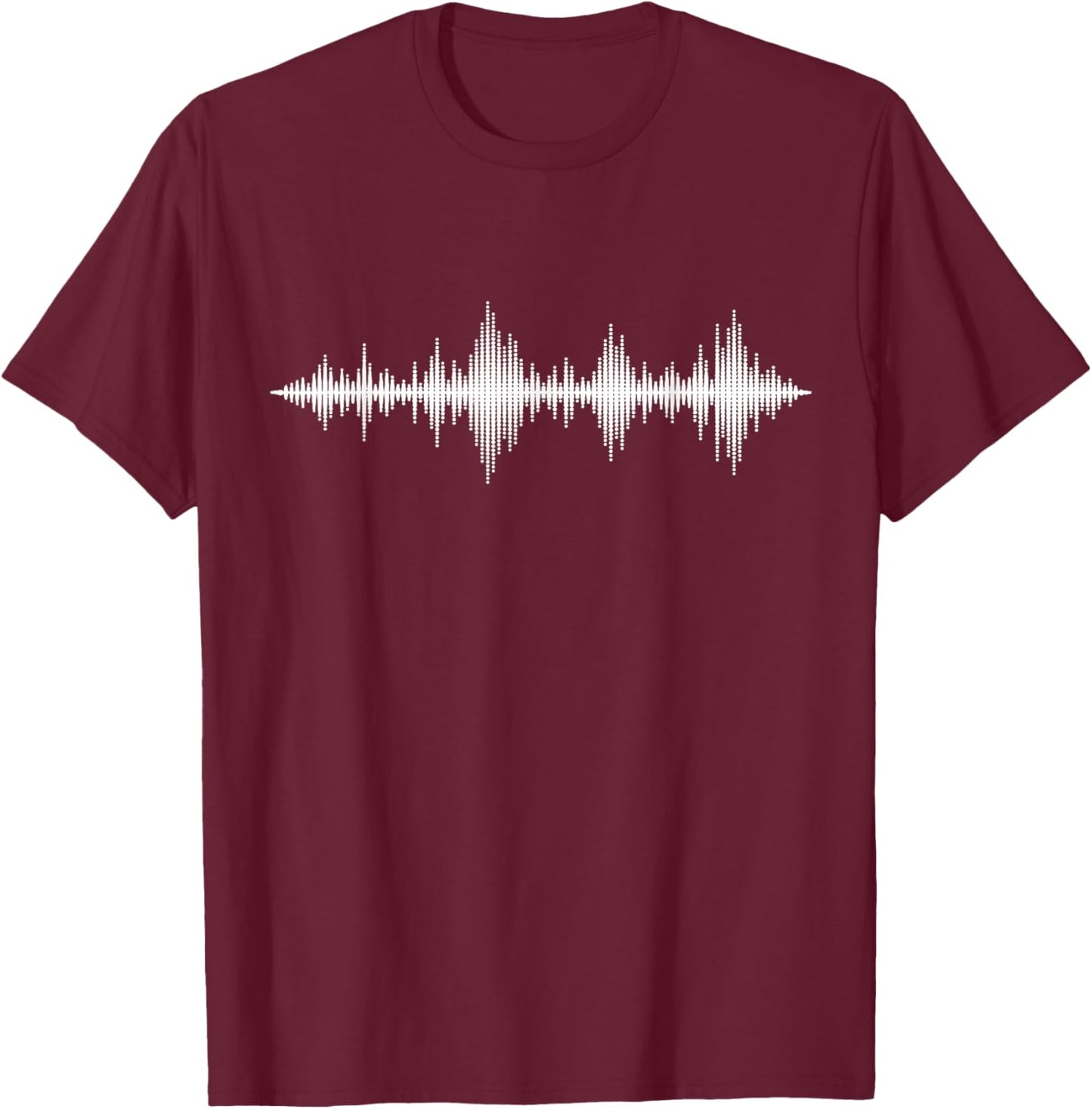 Soundwave Digital Equalizer Sound Engineer Audio Engineer T-Shirt - T-Shirt | Maroon