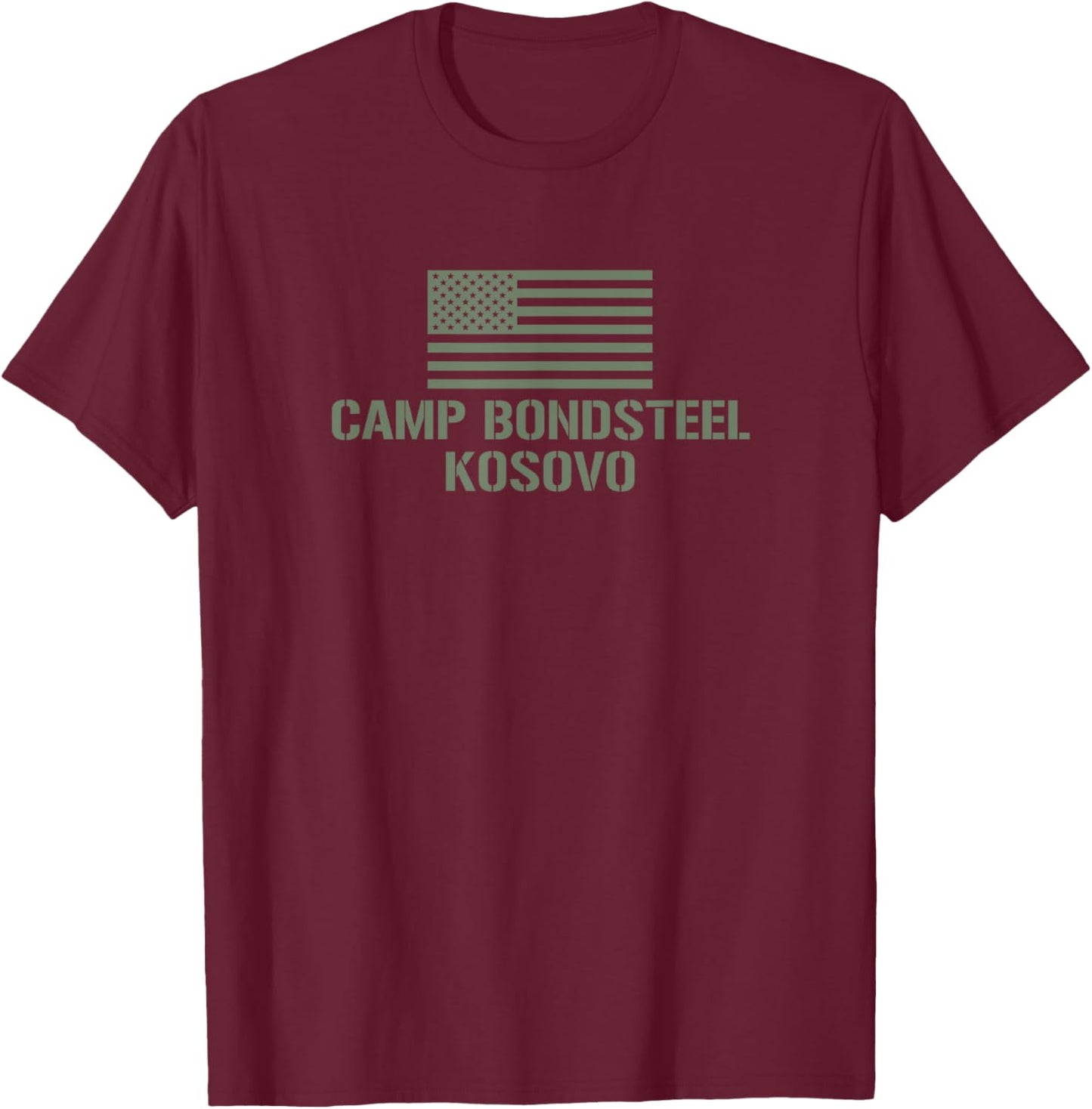 Camp Bondsteel T-Shirt - T-Shirt | Maroon