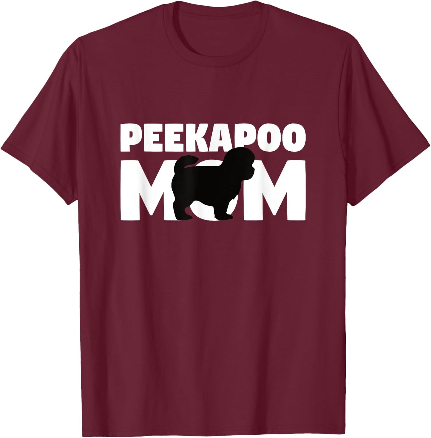 Peekapoo Gift Dog Mother 'Peekapoo Mom' Funny Peekapoo Women Kids T-Shirt - T-Shirt | Maroon