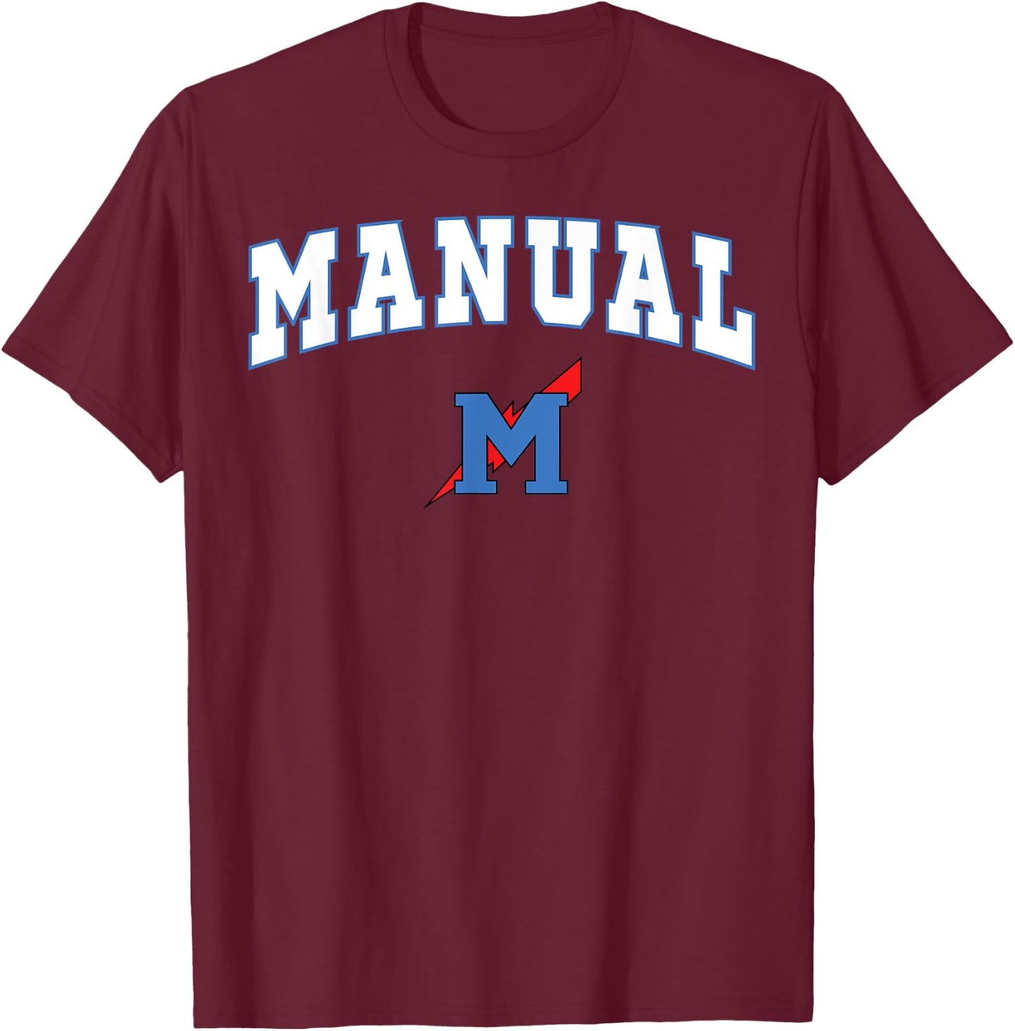 Manual High School Thunderbolts T-Shirt - T-Shirt | Maroon