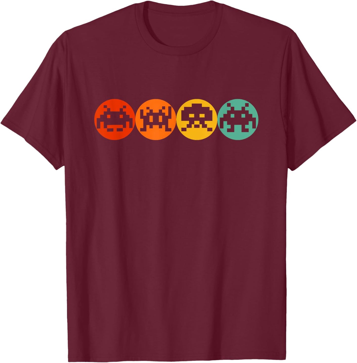 80s Video Game Vintage Retro Arcade T-Shirt - T-Shirt | Maroon