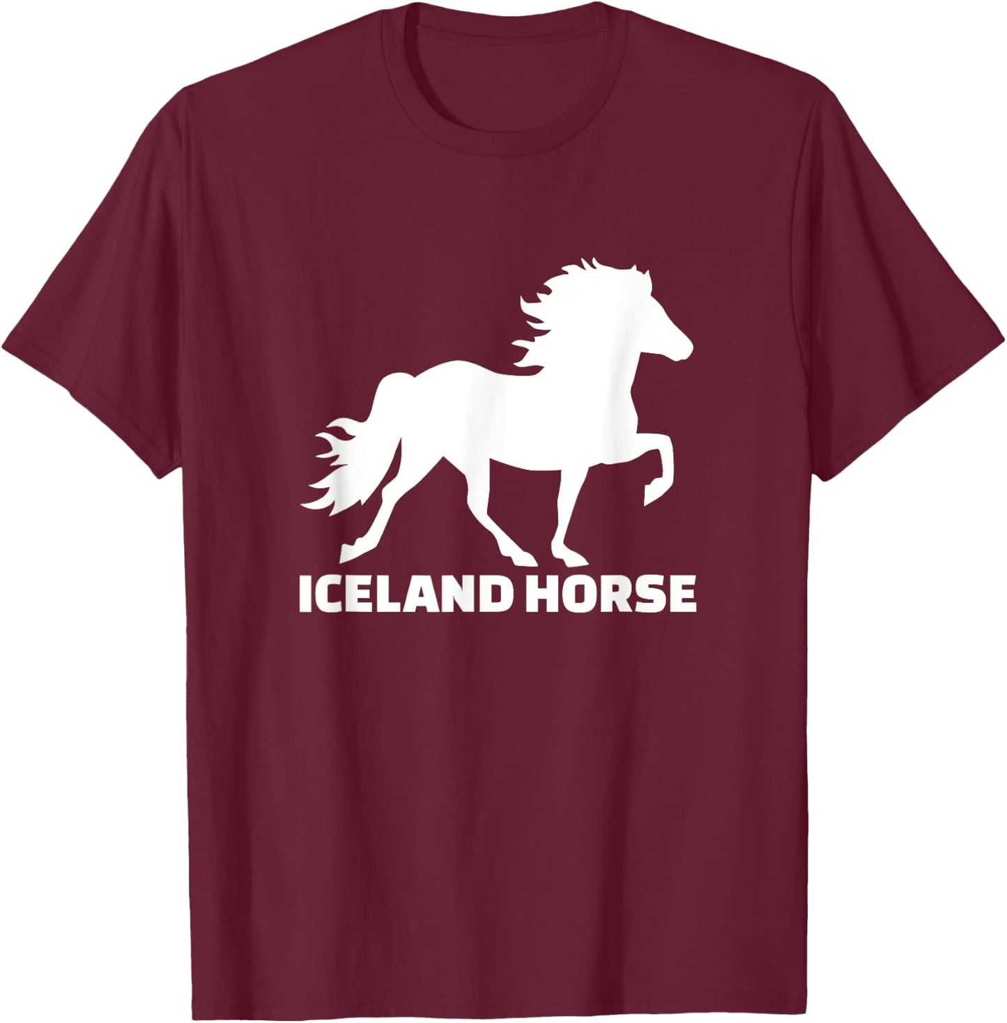 Icelandic horse T-Shirt - T-Shirt | Maroon