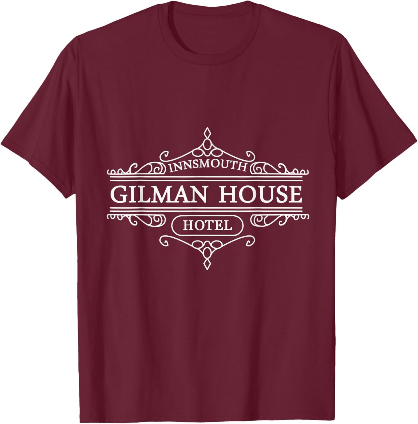 The Gilman House Hotel - Innsmouth T-Shirt - T-Shirt | Maroon