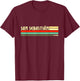 Retro Vintage San Sebastián T-Shirt - T-Shirt | Maroon