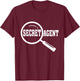 Secret Agent Inspector Spy Police Detective Investigator T-Shirt - T-Shirt | Maroon