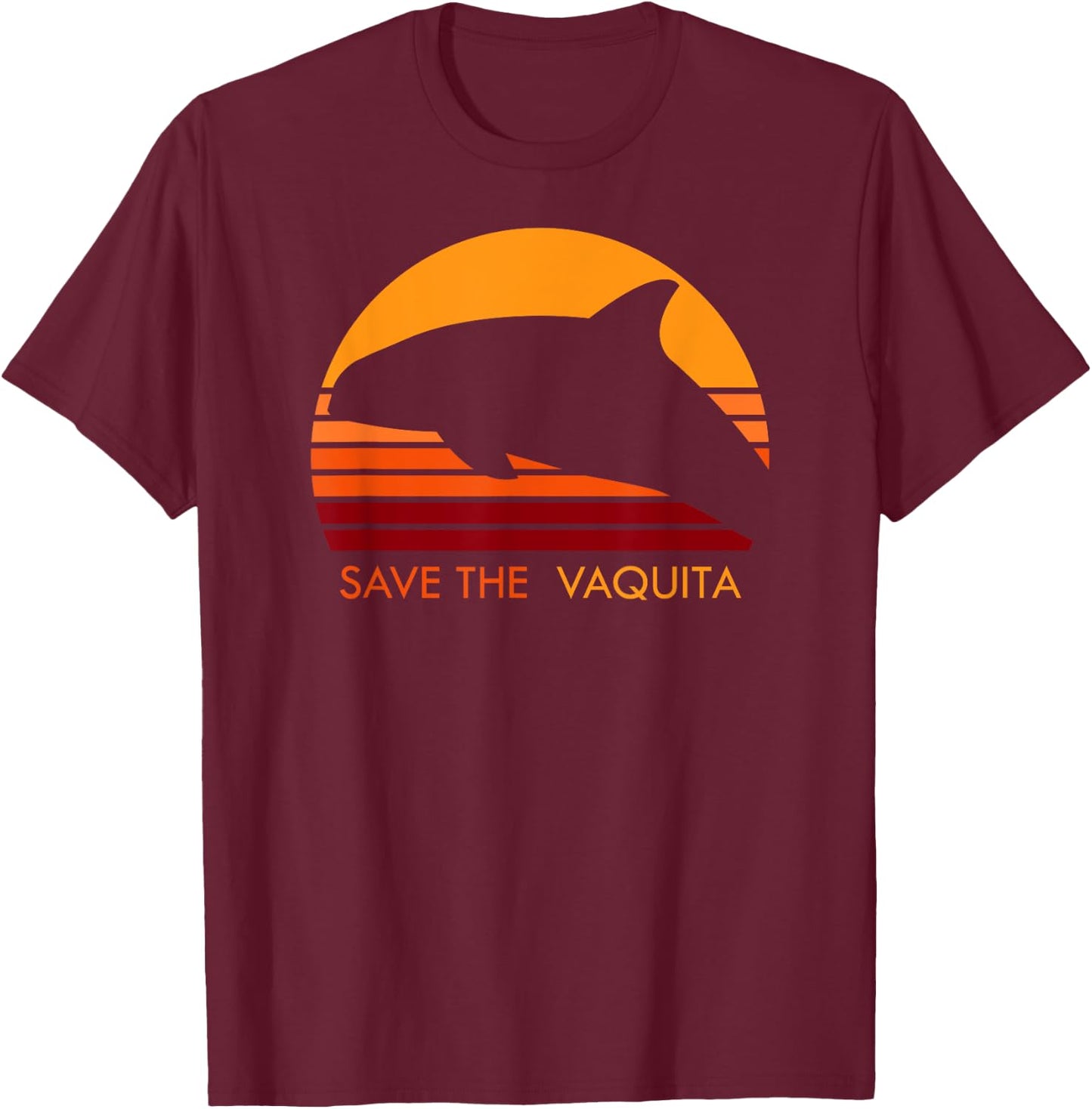 save the Vaquitas from extinction save the Vaquita T-Shirt - T-Shirt | Maroon