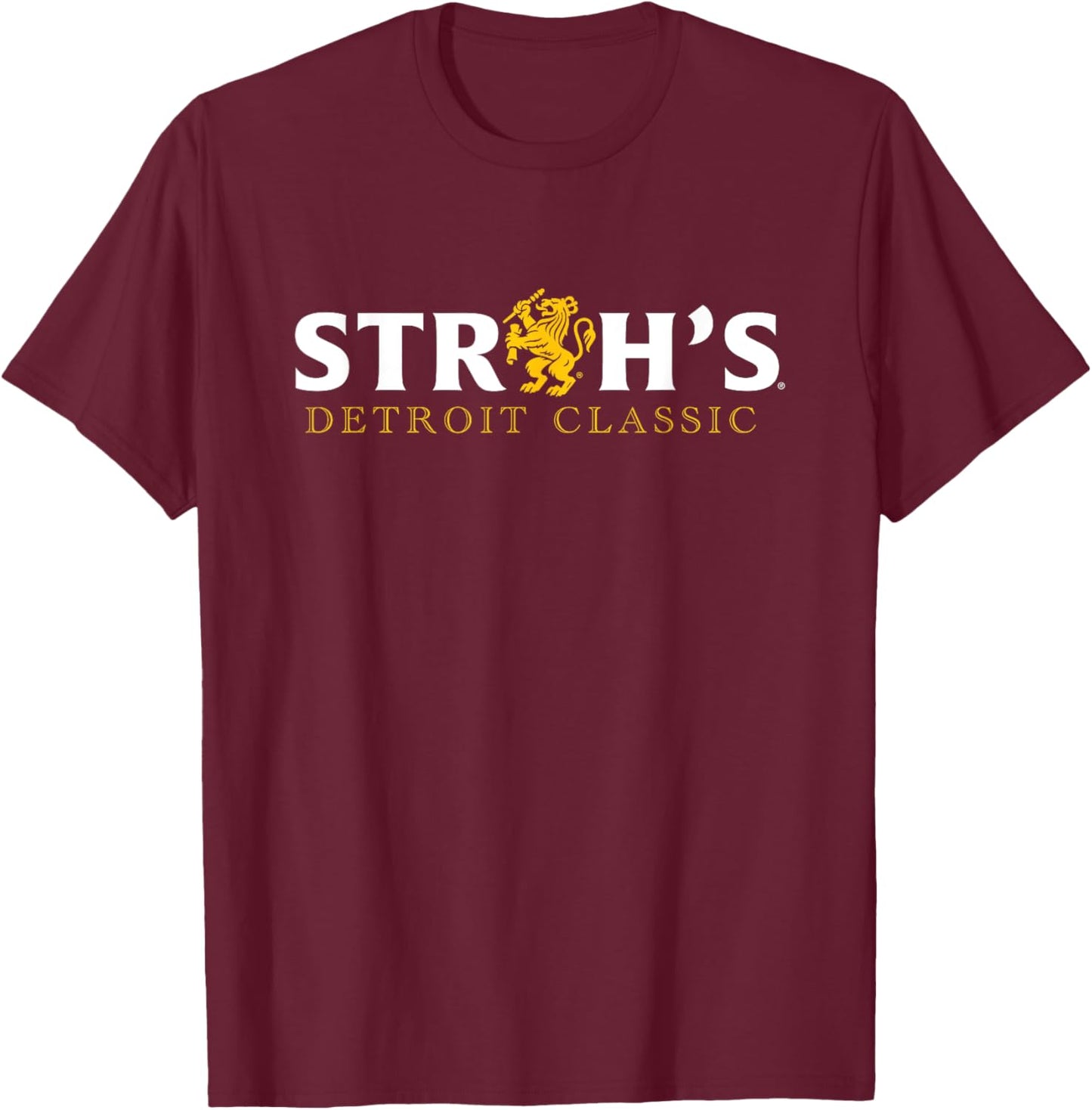 Stroh's Style - Lion Logo T-Shirt - T-Shirt | Maroon