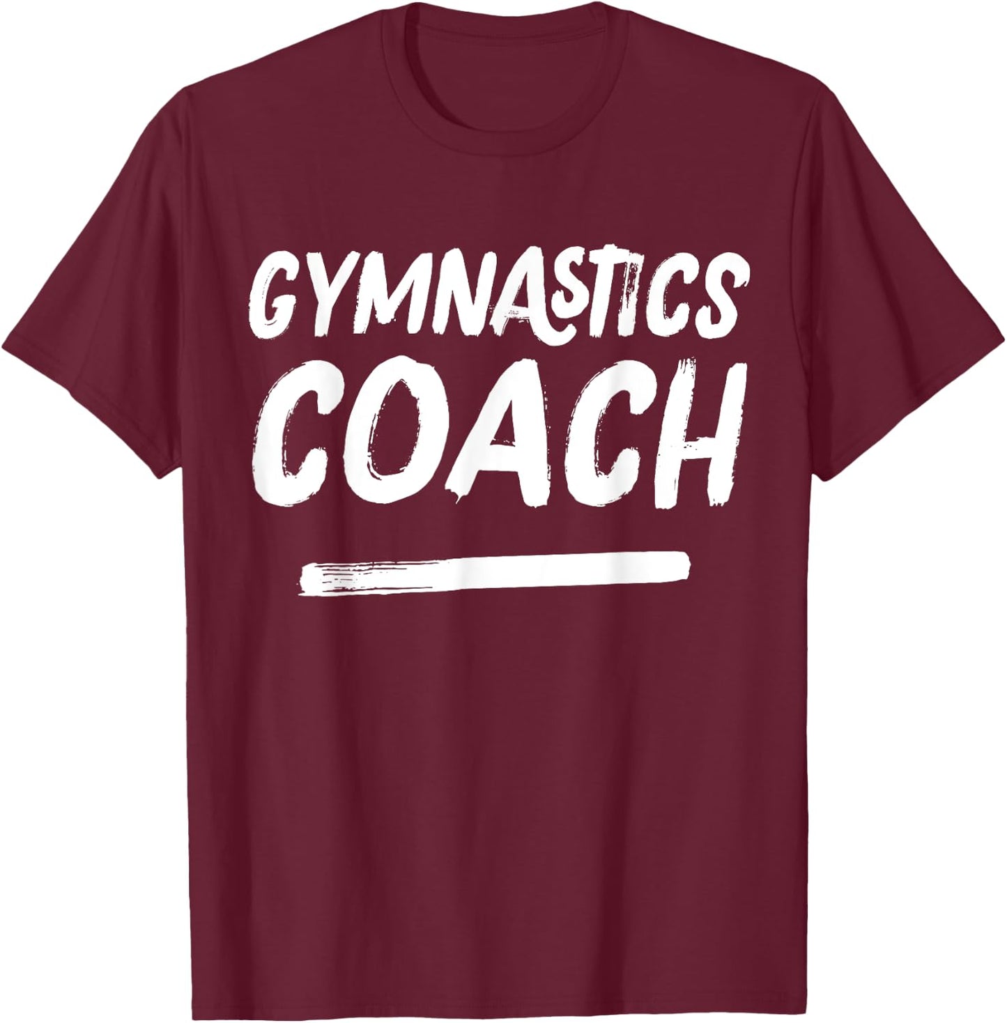 Gymnastics Coach Retro Distressed Coaches Appreciation T-Shirt - T-Shirt | Maroon