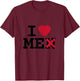 I Love Men Without The N, I Love Me Funny Sarcastic T-Shirt - T-Shirt | Maroon