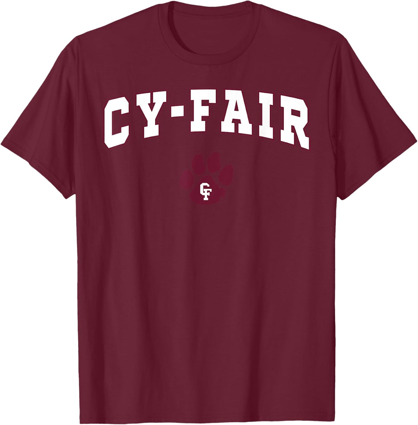 Cy-Fair High School Bobcats C2 T-Shirt - T-Shirt | Maroon