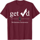 Melanoma Black Awareness Ribbon Get Checked T-Shirt - T-Shirt | Maroon
