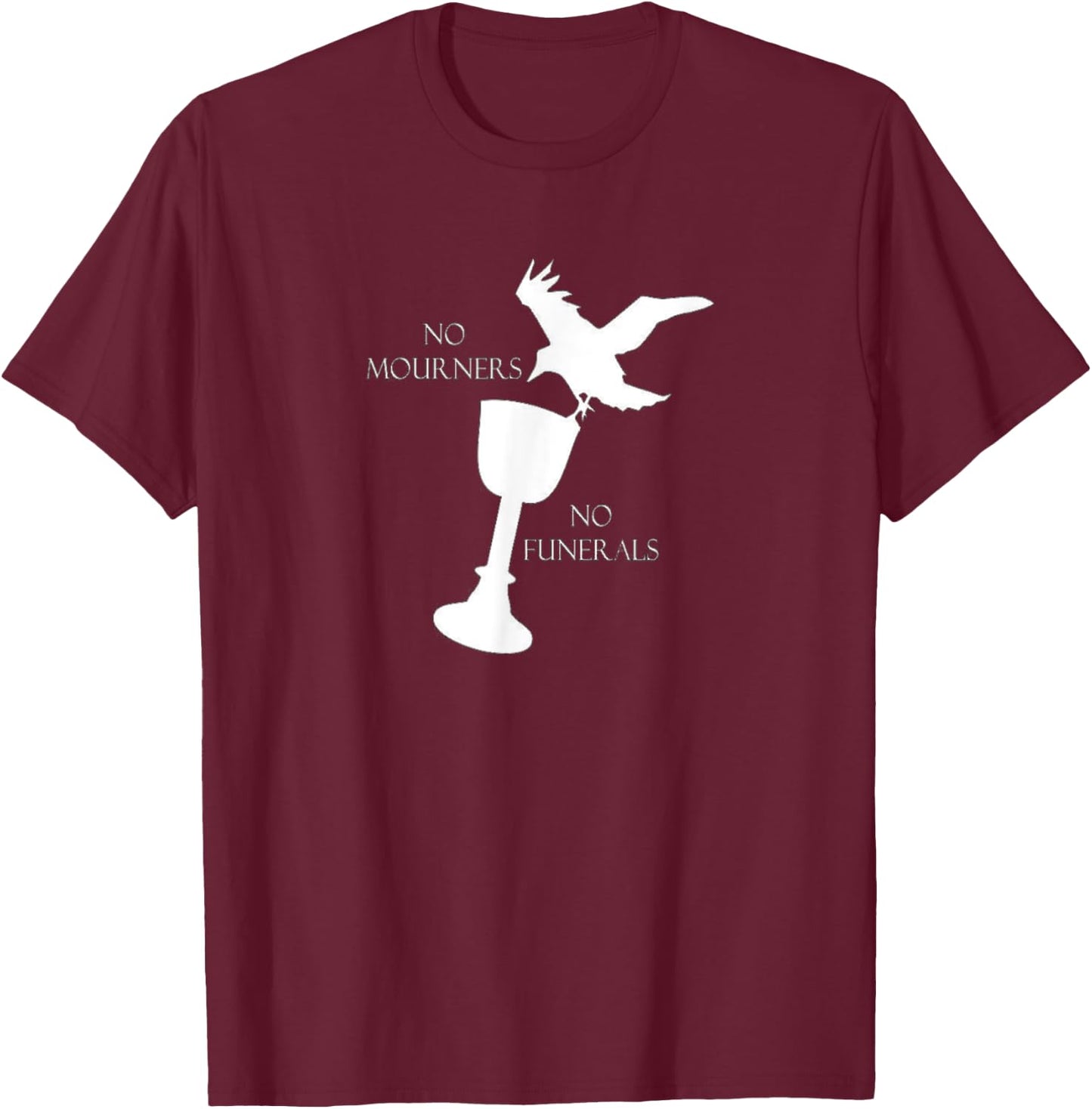 Bookworm No Mourners No Funerals for book nerds T-Shirt - T-Shirt | Maroon