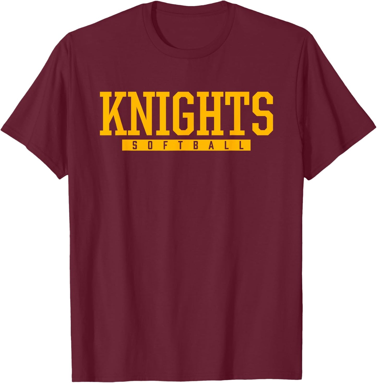 Northeastern Knights Softball HS T-Shirt - T-Shirt | Maroon