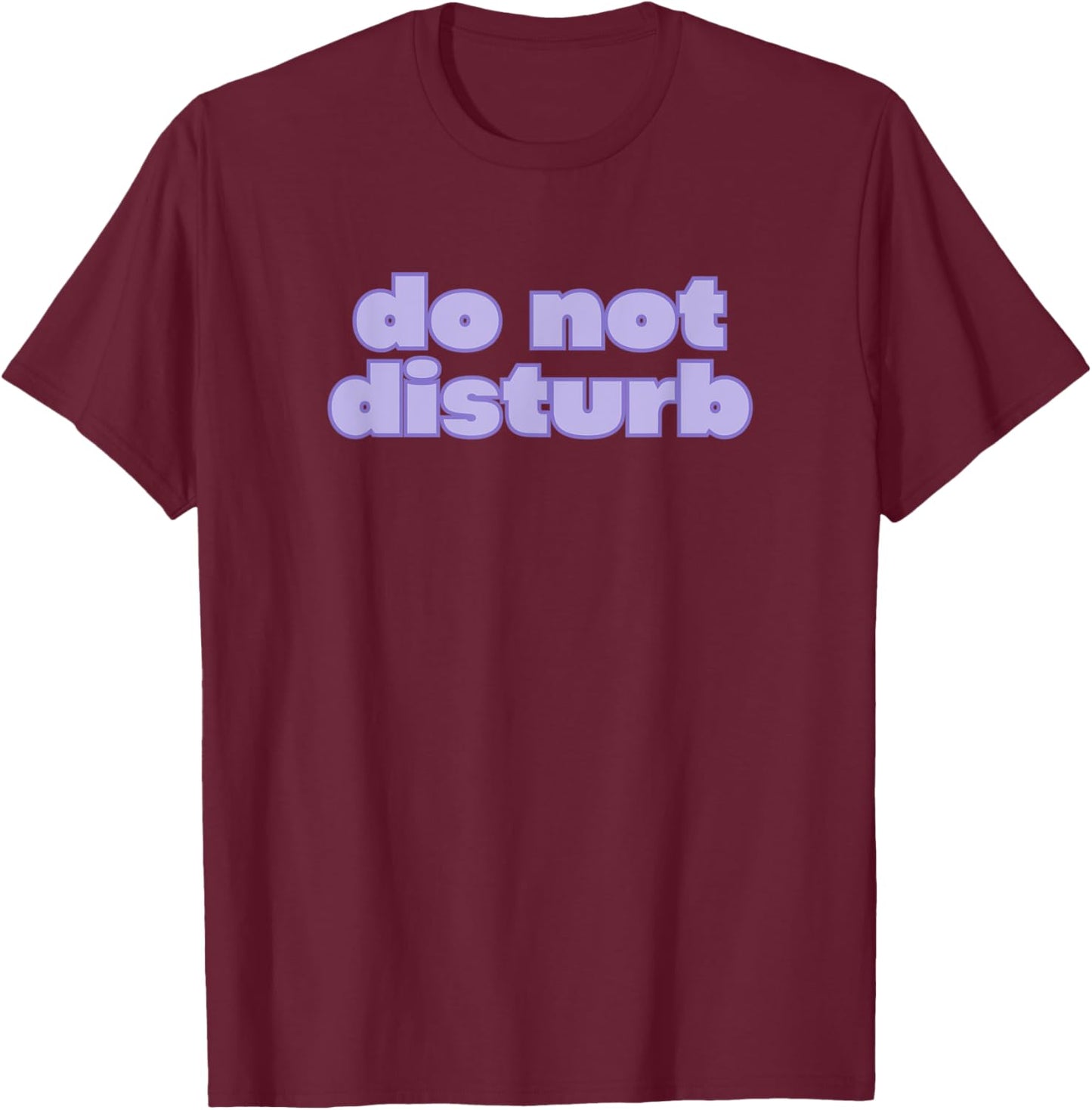 Oversized Do Not Disturb Gym Pump Cover to Focus T-Shirt - T-Shirt | Maroon