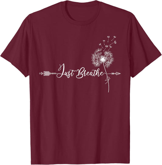 Just Dandelion Tattoo Arrow Breathing Dandelion Flower Sun T-Shirt - T-Shirt | Maroon