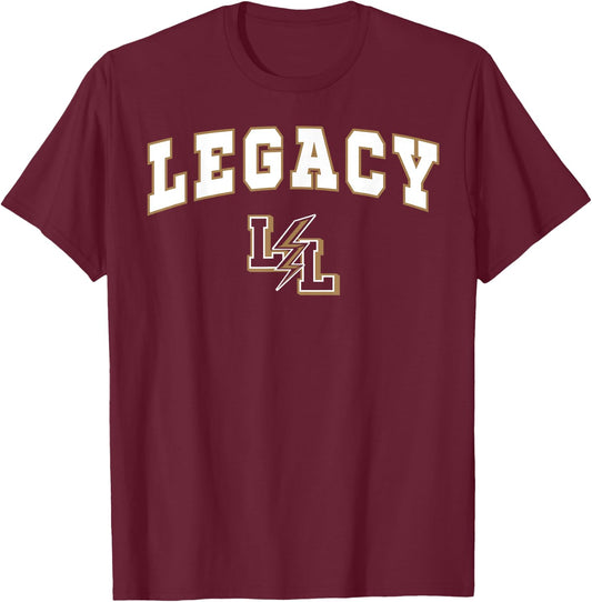 Legacy Senior High School Lightning C2 T-Shirt - T-Shirt | Maroon