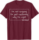MICHELLE Quote Personalized Name Funny Birthday Gift T-Shirt - T-Shirt | Maroon