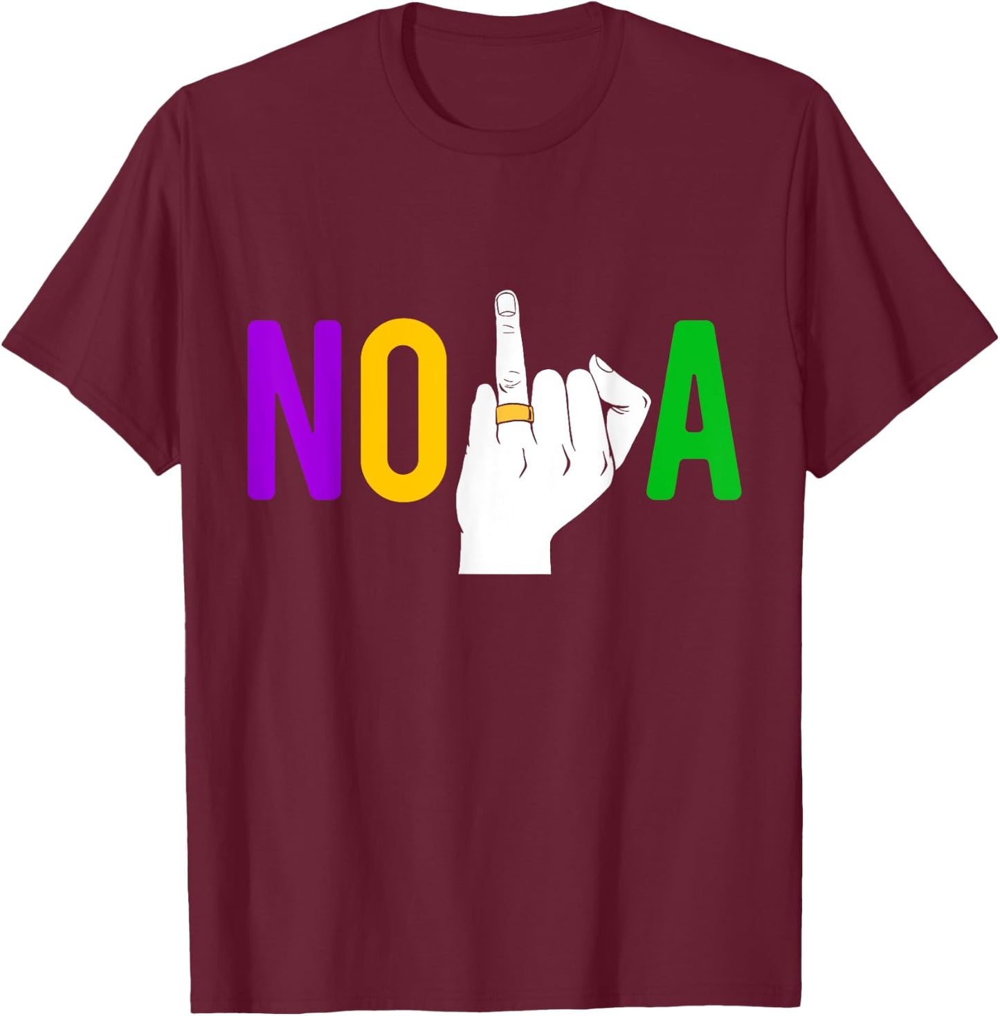 New Orleans Bachelorette Party Ring Mardi Gras Girls Trip T-Shirt - T-Shirt | Maroon