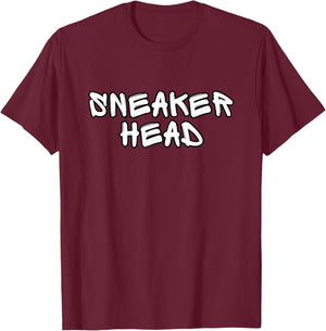 Sneaker Head Snkr Fan Shoes Sneaker Lover Shoes Collector T-Shirt - T-Shirt | Maroon