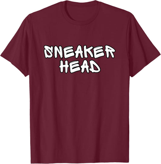 Sneaker Head Snkr Fan Shoes Sneaker Lover Shoes Collector T-Shirt - T-Shirt | Maroon