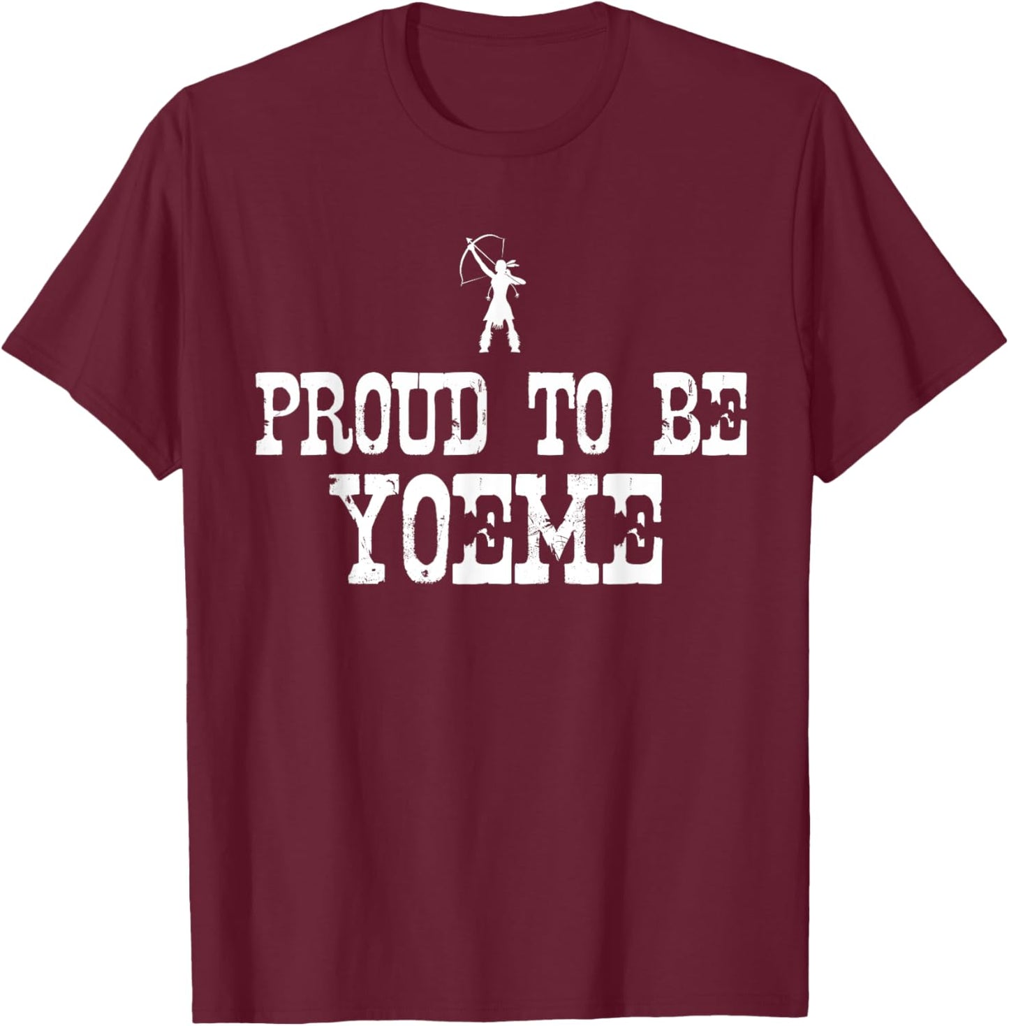 Proud To Be Yoeme - Native American Yaqui Heritage T-Shirt - T-Shirt | Maroon