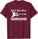 Rock and Roll Grandma Rock n Roll T-Shirt - T-Shirt | Maroon
