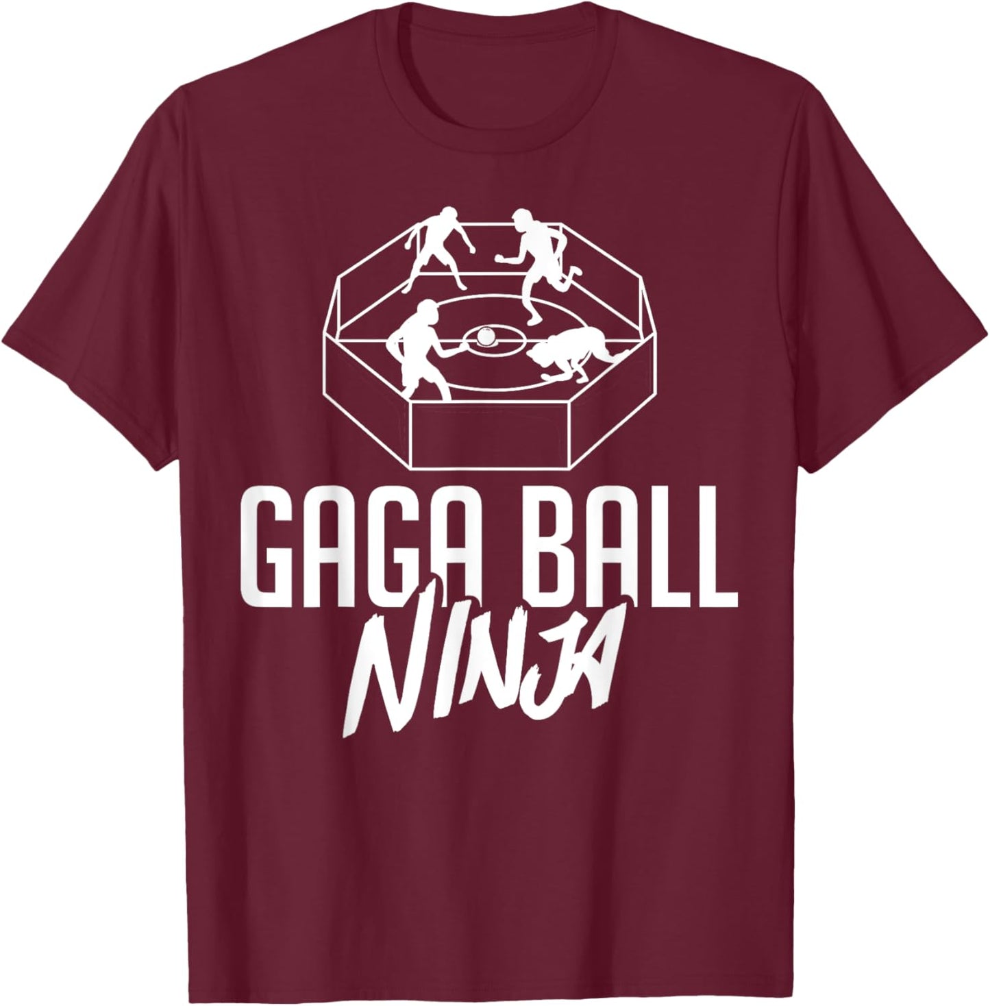 Gaga Ball Pit Kit Dodgeball Game T-Shirt - T-Shirt | Maroon