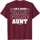I Am A Proud Air Force Aunt Patriotic Pride Military Auntie Men T-Shirt - T-Shirt | Maroon