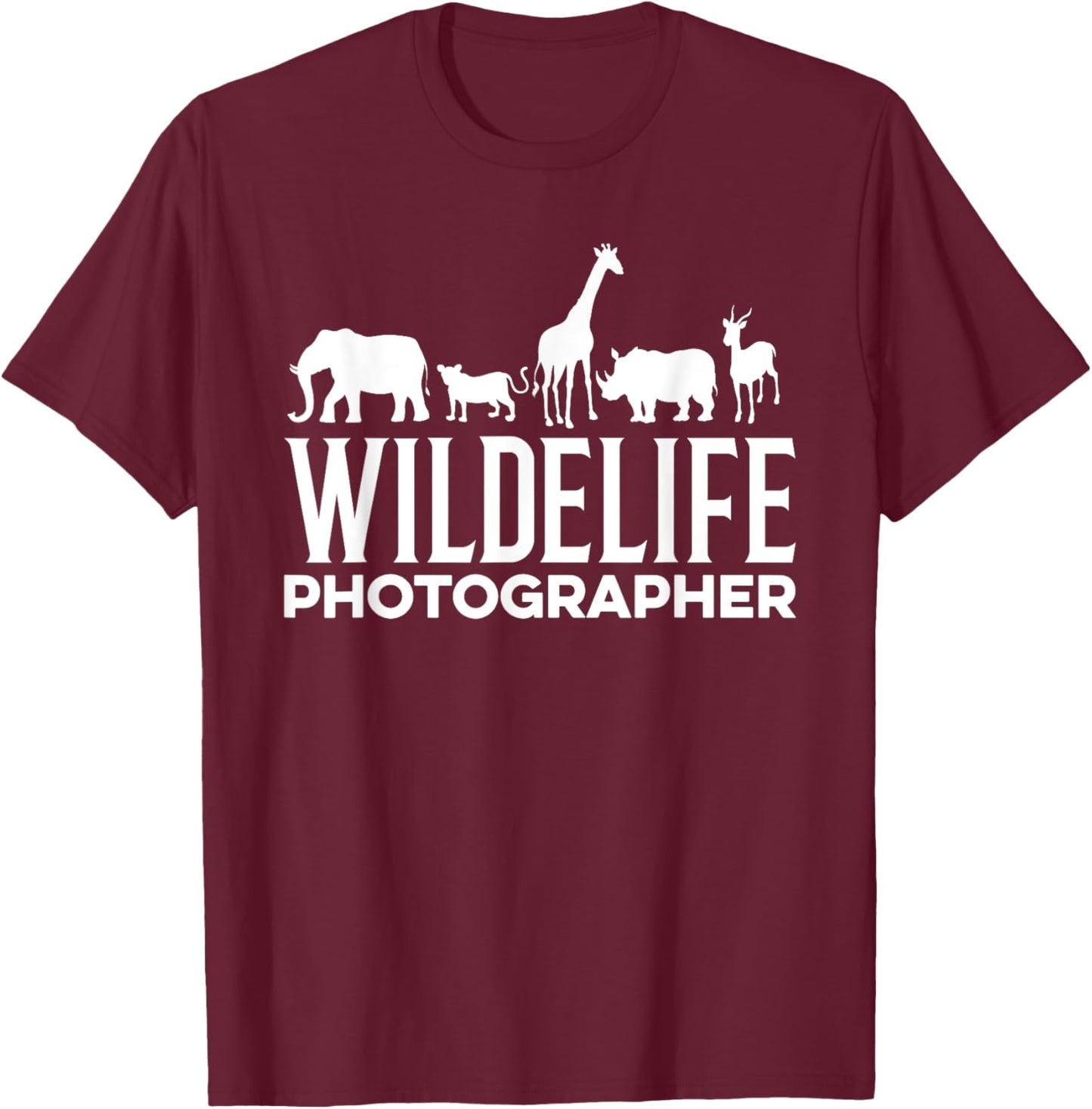 Wildlife Photographer Wildlife Photographer T-Shirt - T-Shirt | Maroon