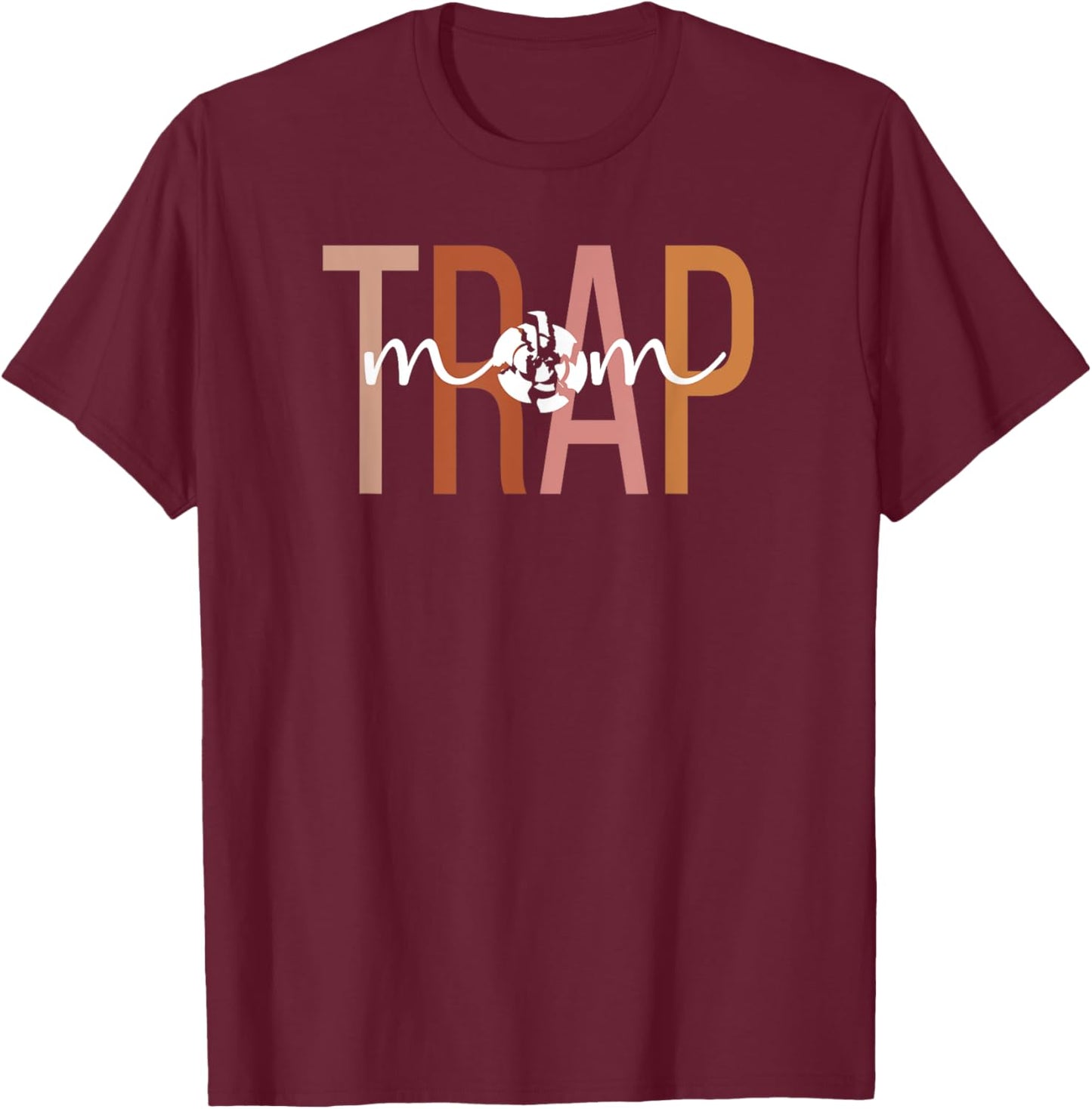 Trap Mom Boho Trap Shooting Mom Trap Shooting Mama T-Shirt - T-Shirt | Maroon