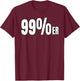 99%er Biker T-Shirt - T-Shirt | Maroon