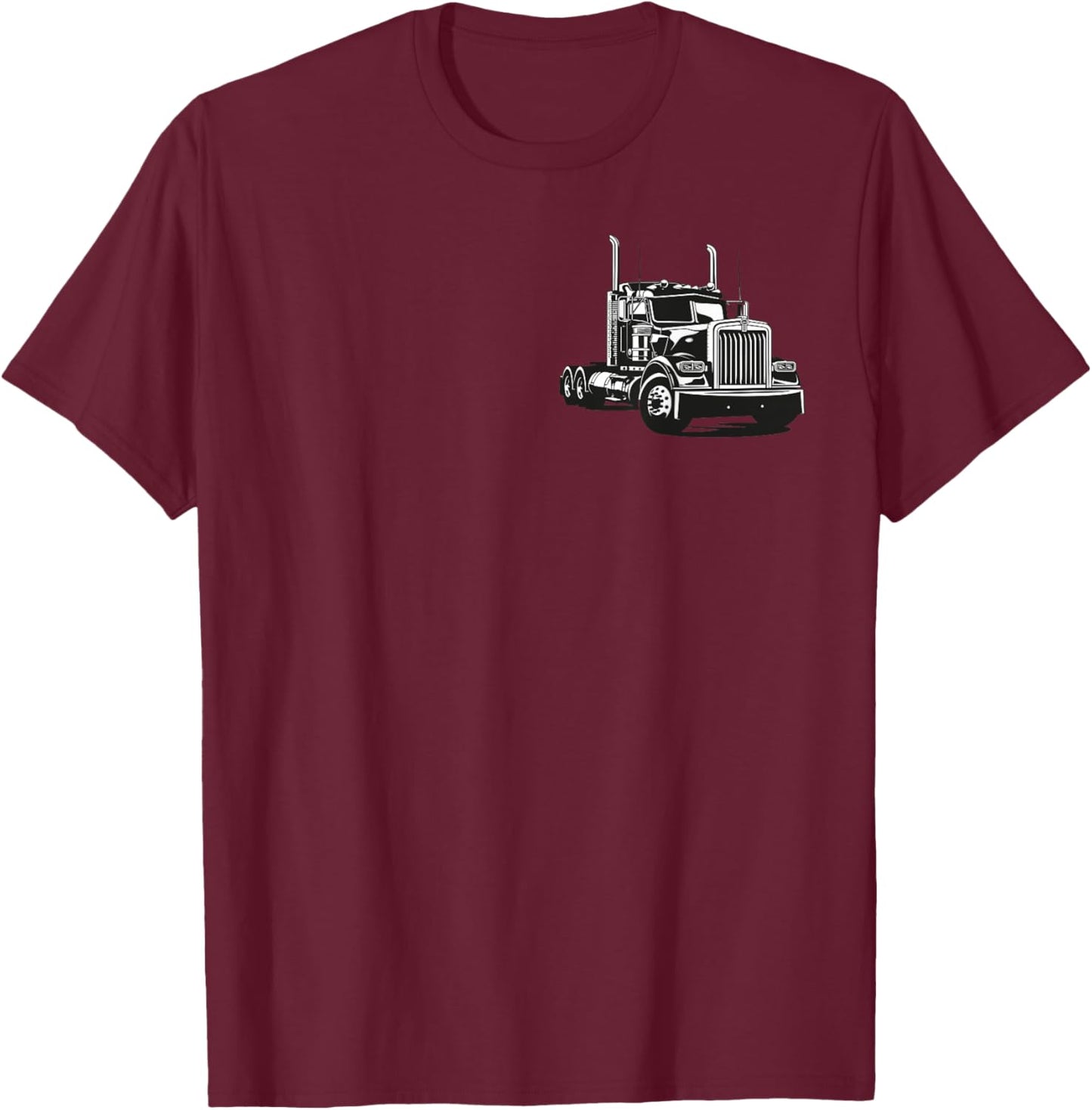 Semi Truck Driver T-Shirt - T-Shirt | Maroon