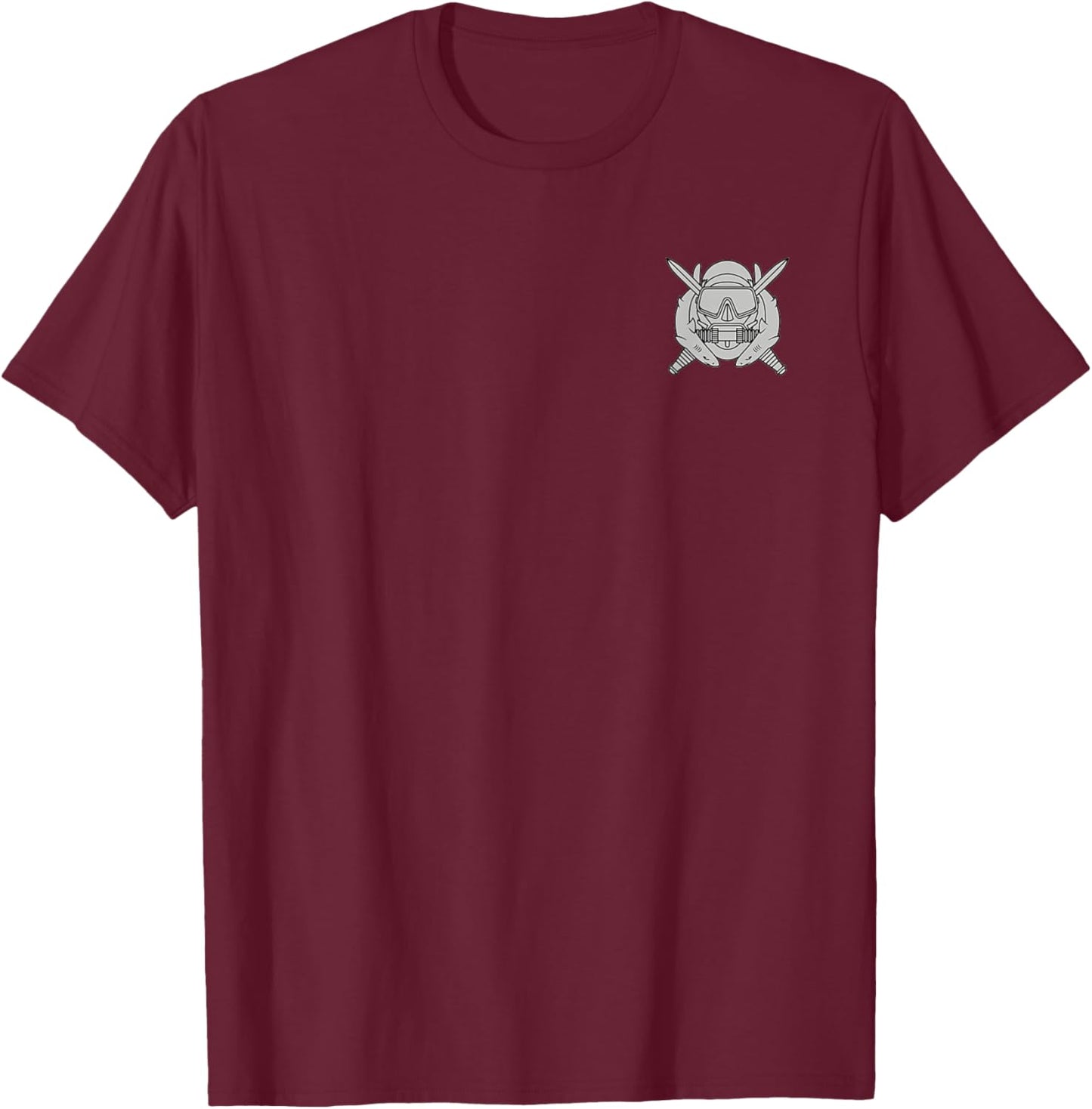 US Army Combat Diver Special Skill Design T-Shirt - T-Shirt | Maroon