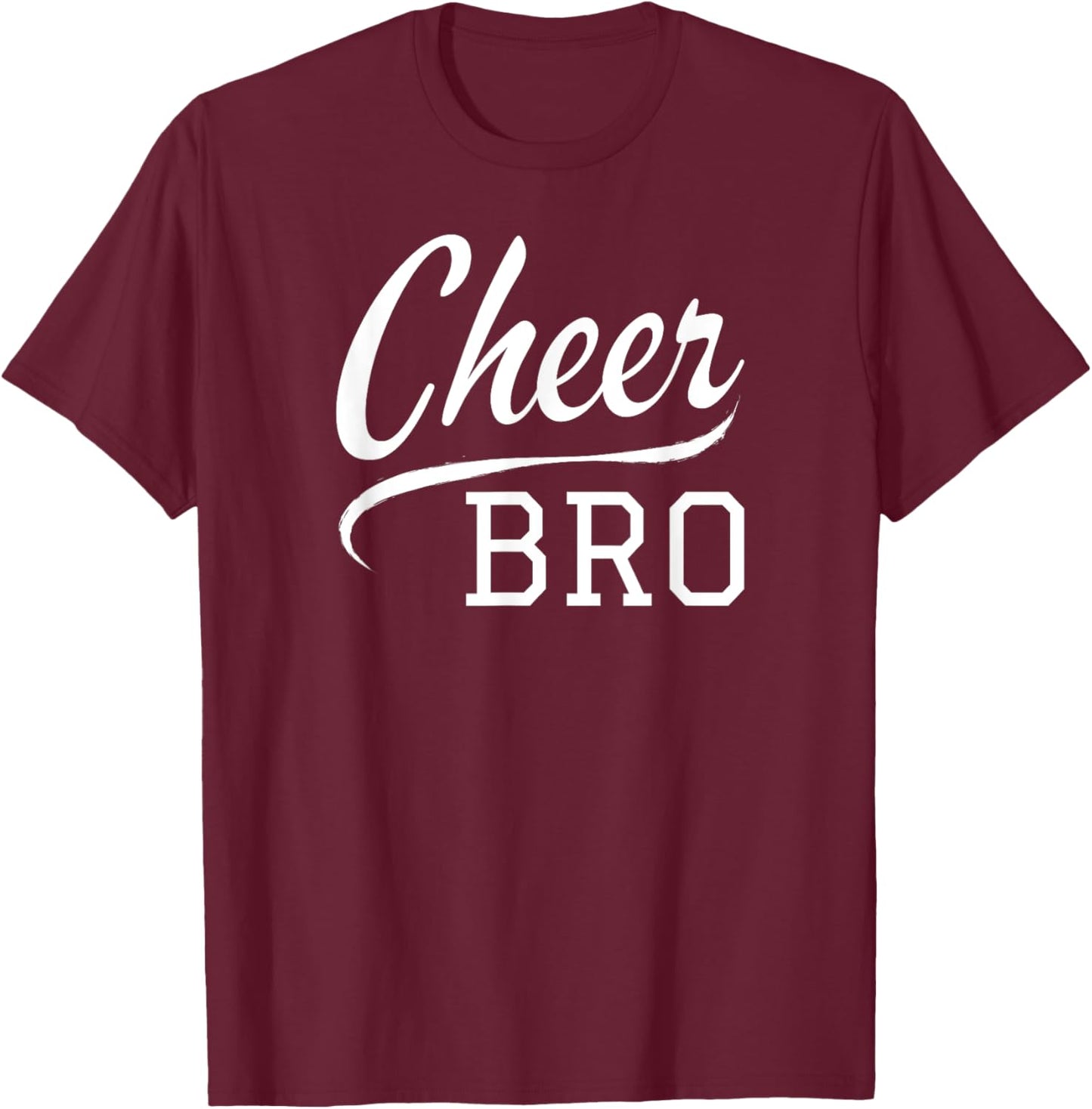 Cheer Bro Cheerleader Brother T-Shirt - T-Shirt | Maroon
