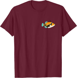 Humuhumunukunukuapua'a Hawaiian Reef Triggerfish Hawaii T-Shirt - T-Shirt | Maroon