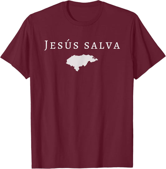 Jesus Salva Honduras Jesus Saves Mission Trip Ministry T-Shirt - T-Shirt | Maroon