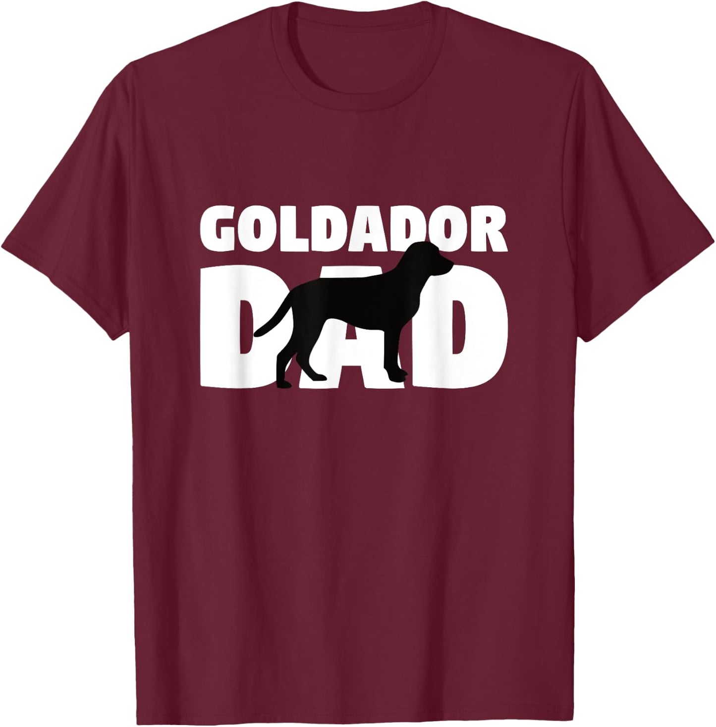 Goldador Gift Dog Father 'Goldador Dad' Funny Goldador T-Shirt - T-Shirt | Maroon