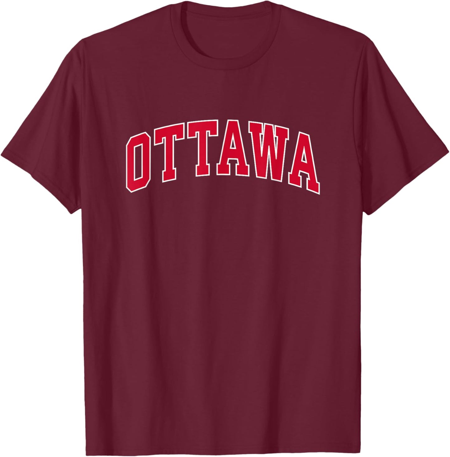 Ottawa - Throwback Design Print - Classic T-Shirt - T-Shirt | Maroon