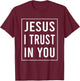 Jesus I Trust In You Divine Mercy Devotion Christian Women T-Shirt - T-Shirt | Maroon
