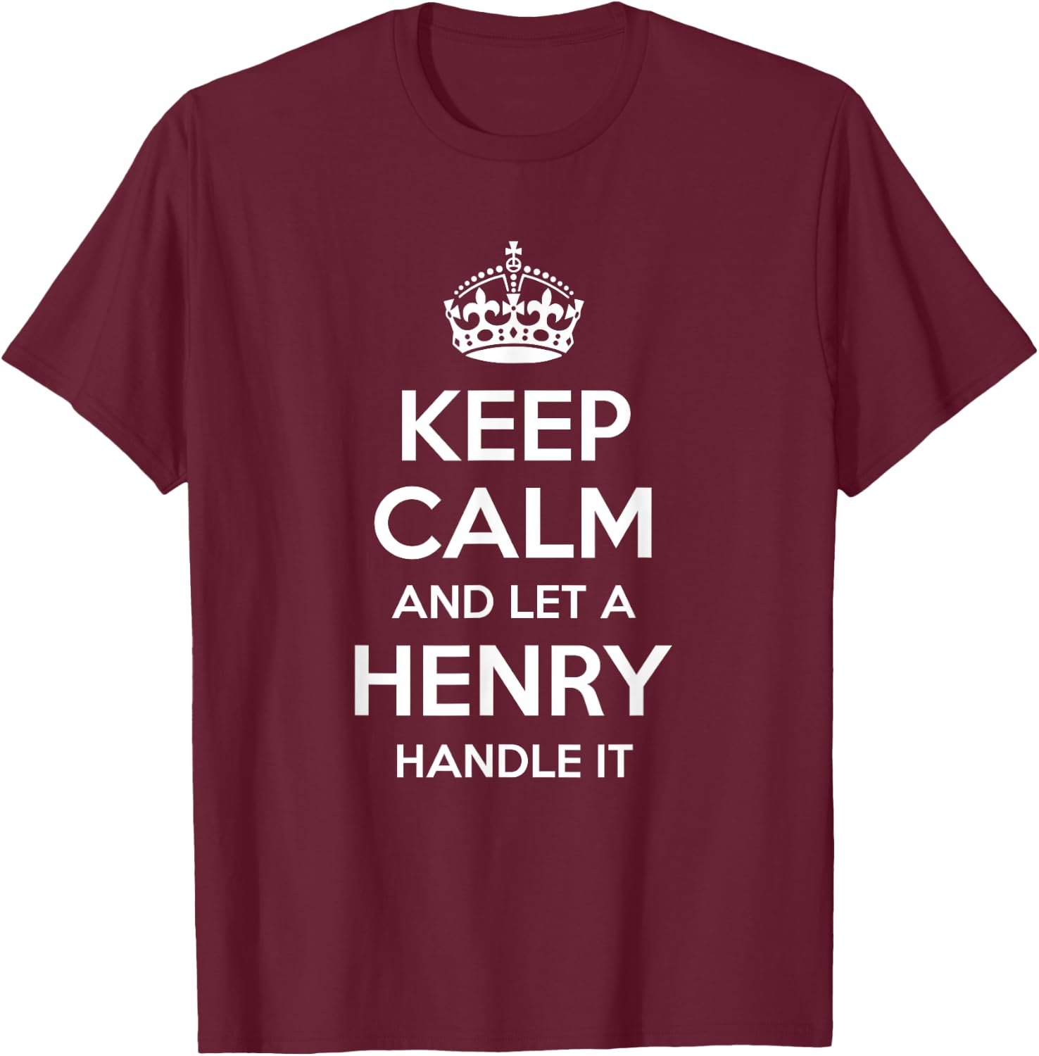 HENRY Funny Surname Family Tree Birthday Reunion Gift T-Shirt - T-Shirt | Maroon