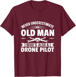 Funny Drone Pilot Design Women Kids Drone Operator T-Shirt - T-Shirt | Maroon