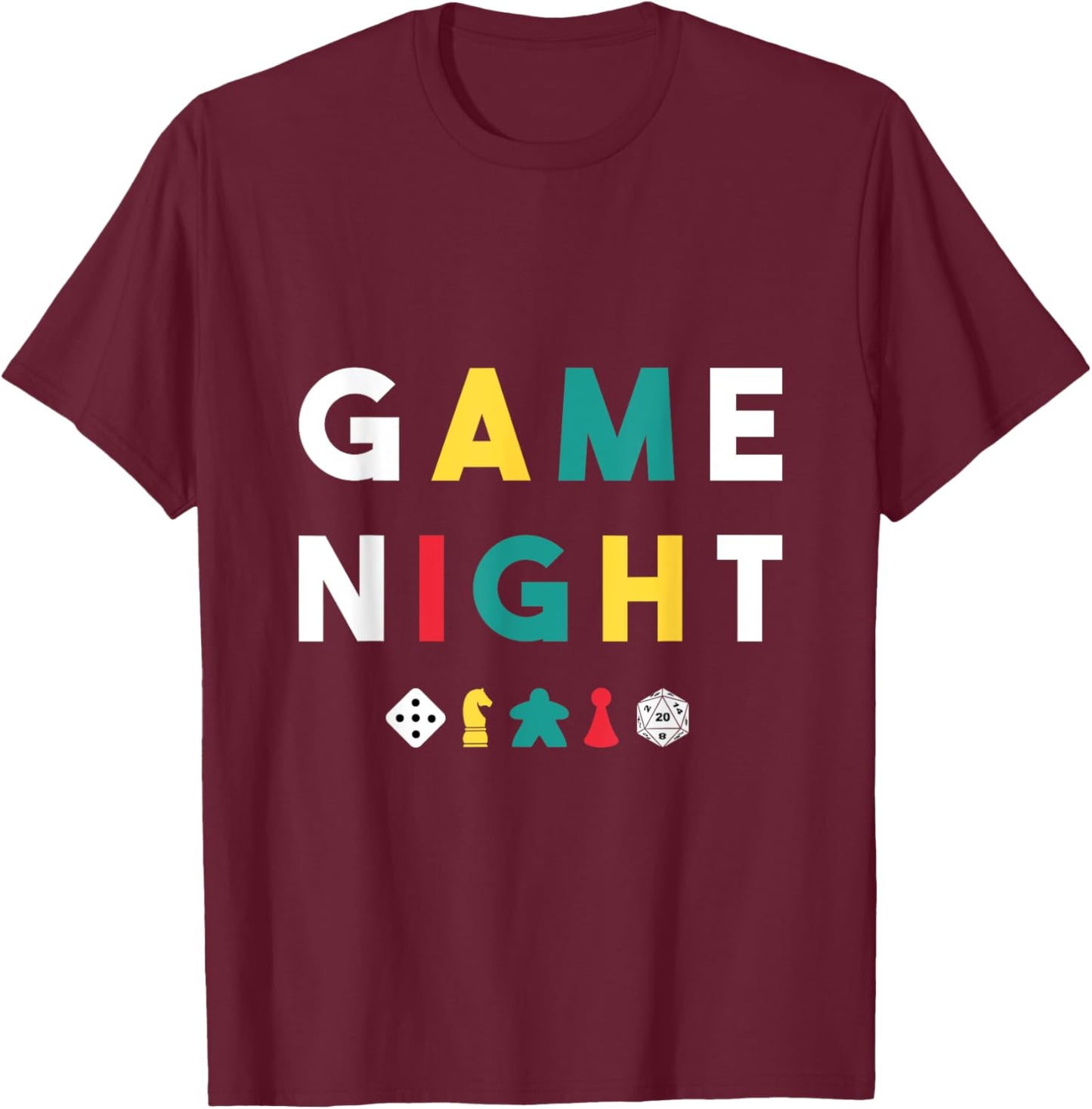 Funny Game Night Host T-Shirt - T-Shirt | Maroon
