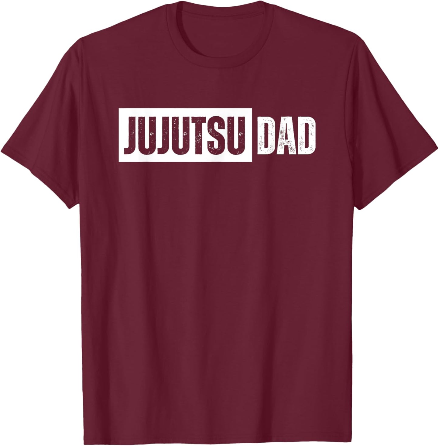 Jujutsu Dad Distressed T-Shirt - T-Shirt | Maroon