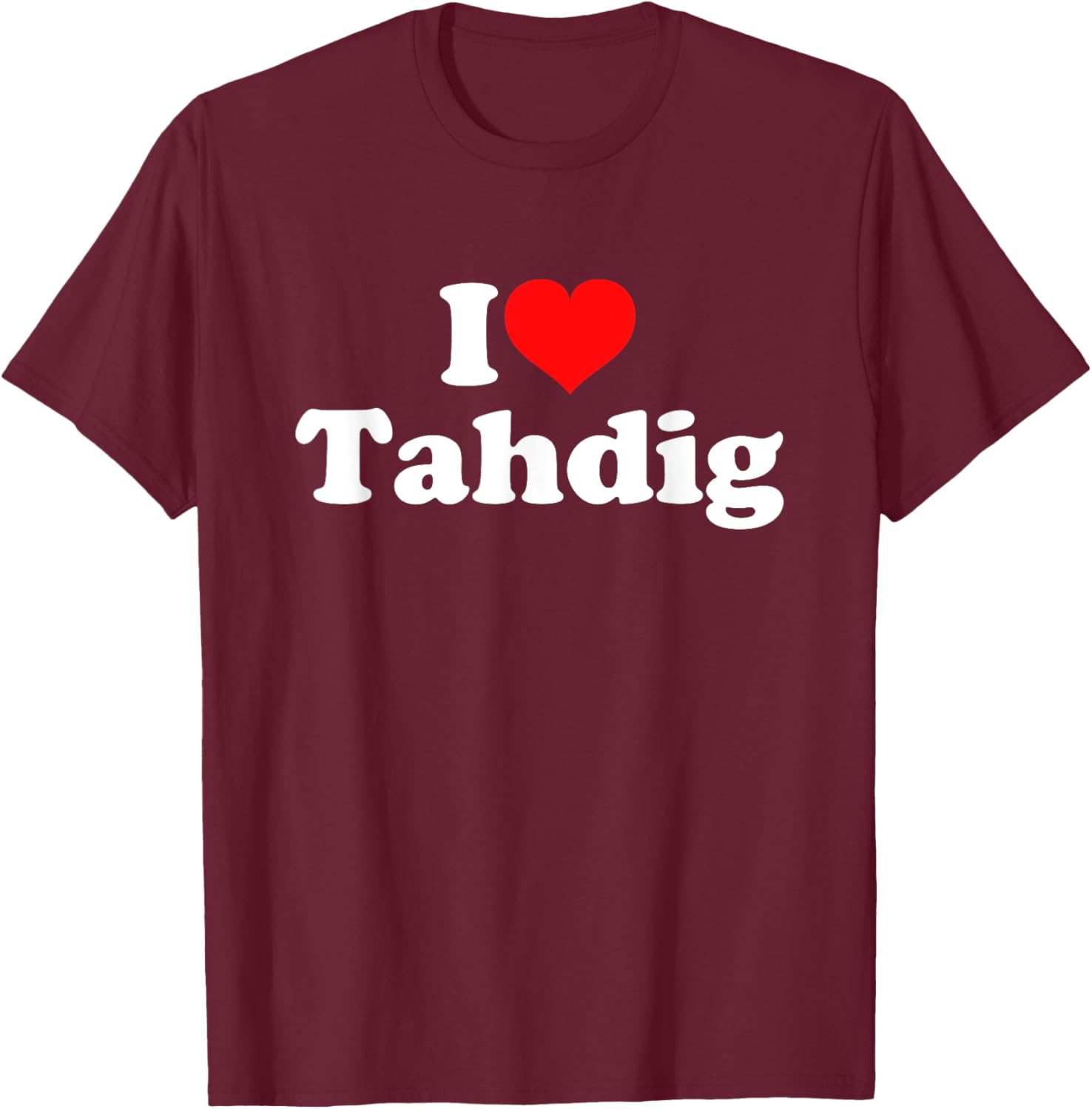 I Love Tahdig T-Shirt - T-Shirt | Maroon